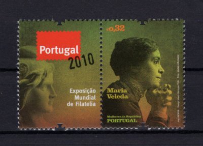 2009 - Afinsa nº 3896A. Selo Corporativo. Mulheres da Republica - Maria Veleda. Novo sem charneira. Em boas condições.