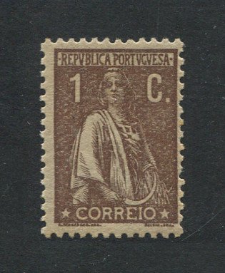 1917 - Afinsa nº 221f. Ceres. Selo de 1c novo SEM CHARNEIRA (**) e com goma original. Papel PARAFINADO, denteado 12x11 1/2. Em boas condições.