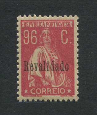 1929 - Afinsa nº 492a. Ceres. Selo de 96c novo, COM CHARNEIRA (*) e goma original. Papel PARAFINADO, denteado 12x11 1/2. Em boas condições.