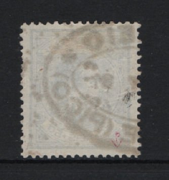 1880 - Afinsa nº 35. D. Luis I de perfil. Selo de 50 reis usado. Denteado 12 1/2. Em boas condições.