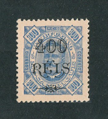 1903 - Afinsa nº 89. D. Carlos I com sobretaxa. Selo de 400r/300r novo, SEM GOMA. Em boas condições.
