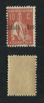 1929 - Afinsa nº 488d. Ceres com sobrecarga REVALIDADO. Selo de 10c novo SEM CHARNEIRA (**) e com goma original. SOBRECARGA DESLOCADA. Em boas condições.