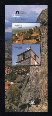 2005 - Bloco nº 314. Aldeias Históricas - Monsanto. Novo sem charneira. Em boas condições.
