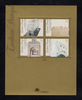 1994 - Bloco nº 150. Escultura Portuguesa (2º grupo). Novo sem charneira. Em boas condições.