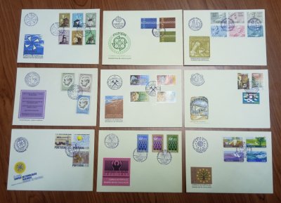 1971 - Ano Completo com 9 FDCs