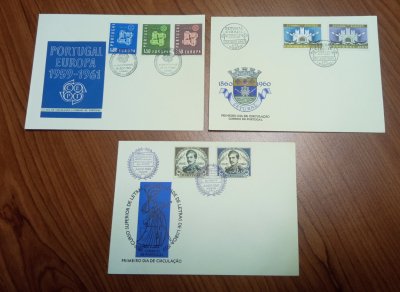 1961 - Ano Completo com 3 FDCs