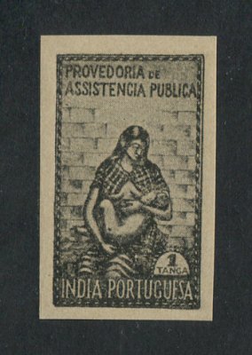 1948 - Imposto Postal nº 7. Assistência Pública. PROVA NÃO DENTEADA de 1 tanga. Sem goma. Em boas condições.