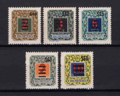 1959 - Porteado nº 53/57. Emissão Regular com sobretaxa. Série completa nova SEM CHARNEIRA (**) e com goma original. Em boas condições. (IMPORTANTE, LER DESCRIÇÃO)