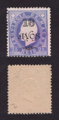 1902 - Afinsa nº 106. D. Luis I com sobretaxa. Selo de 18a/25r novo sem goma como emitido. VIOLETA. Em boas condições.