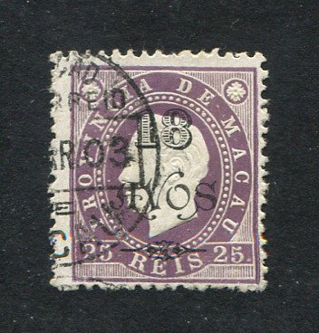 1902 - Afinsa nº 106a. D. Luis I com sobretaxa. Selo de 18a/25r novo sem goma como emitido. VIOLETA CASTANHO. Em boas condições.