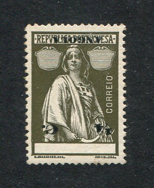 1914 - Afinsa nº 142. Ceres. Selo de 1/4c novo sem goma. Papel porcelana. TAXA E LEGENDA INVERTIDAS. Não catalogado mas mencionado. Em boas condições.