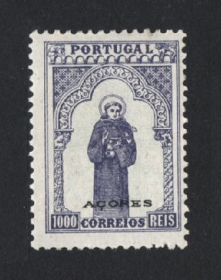 1895 - Afinsa nº 87. 7º Centenário do Nascimento de Santo António. Selo de 1000 reis NOVO, COM CHARNEIRA (*) e goma original. Em boas condições.