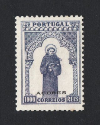 1895 - Afinsa nº 87. 7º Centenário do Nascimento de Santo António. Selo de 1000 reis NOVO, SEM GOMA. Em boas condições.