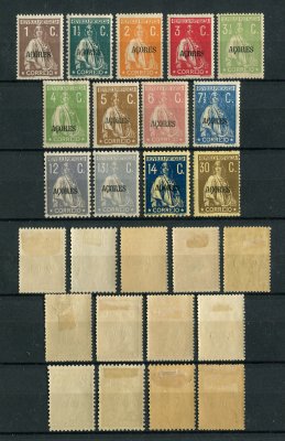 1918 - Afinsa nº 164/176. Ceres. Série completa nova, COM CHARNEIRA (*) e goma original. Em boas condições.