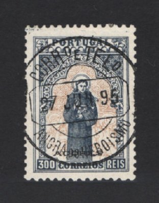 1895 - Afinsa nº 85. 7º Centenário do Nascimento de Santo António. Selo de 300 reis USADO. Em boas condições.