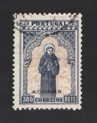 1895 - Afinsa nº 85. 7º Centenário do Nascimento de Santo António. Selo de 300 reis USADO. Em boas condições.