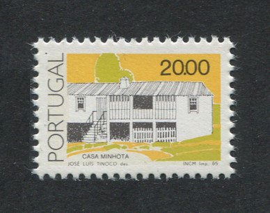 1985-89 - Afinsa nº 1714b. Arquitectura Popular Portuguesa. Selo de 20.00 novo SEM CHARNEIRA (**) e com goma original. COM FÓSFORO ROSA e GOMA BRILHANTE. Em boas condições.