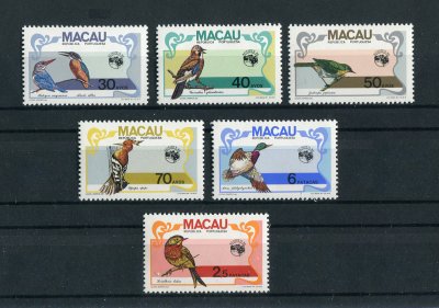 1984 - Afinsa nº 496/501. Aves. Série completa nova SEM CHARNEIRA (**) e com goma original. Em boas condições.