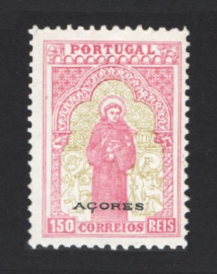 1895 - Afinsa nº 83. 7º Centenário do Nascimento de Santo António. Selo de 150 reis NOVO, SEM GOMA. Em boas condições.
