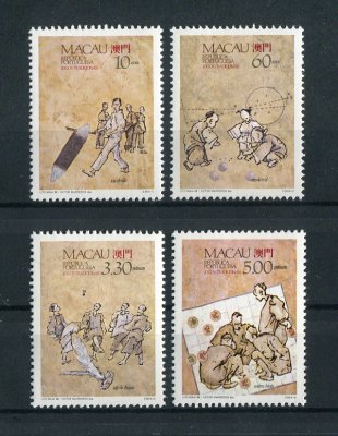 1989 - Afinsa nº 598/601. Jogos Tradicionais. Série completa nova SEM CHARNEIRA (**) e com goma original. Em boas condições.