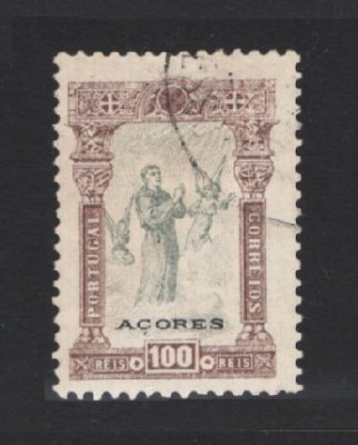 1895 - Afinsa nº 82. 7º Centenário do Nascimento de Santo António. Selo de 100 reis USADO. Em boas condições.