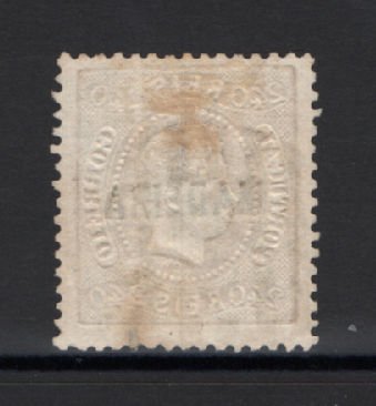1868/70 -Afinsa nº 13. D. Luis I. Fita curva. Selo de 240 reis usado. Em boas condições. Com CERTIFICADO DE PERITAGEM (CERTIFICATE).