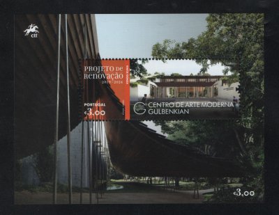 2023 - Bloco nº 682. Centro de Arte Moderna Gulbenkian. Novo sem charneira. Em boas condições.