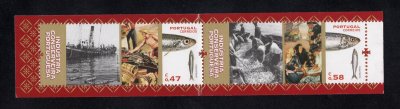 2016 - Caderneta Afinsa nº 155 - nº 4782/4783. Indústria Conserveira Portuguesa. Série completa sem charneira. Em boas condições.