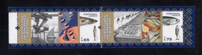 2016 - Caderneta Afinsa nº 156 - nº 4784/4785. Indústria Conserveira Portuguesa. Série completa sem charneira. Em boas condições.