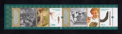 2016 - Caderneta Afinsa nº 157 - nº 4786/4787. Indústria Conserveira Portuguesa. Série completa sem charneira. Em boas condições.