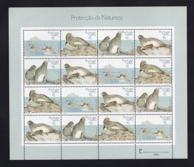 1993 - Folha Miniatura nº 11 - Protecção da Natureza - Madeira. Nova sem charneira. Em boas condições.