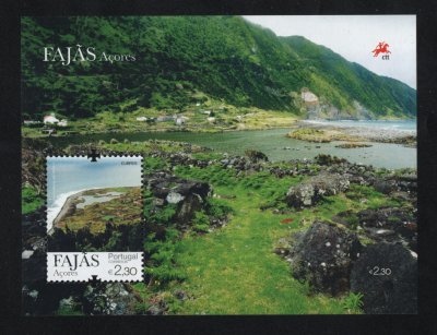 2012 - Bloco nº 468. Fajãs - Açores. Novo sem charneira. Em boas condições.