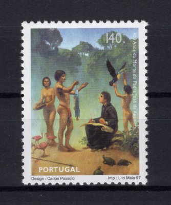 1997 - Afinsa nº 2422. 400 Anos da Morte do Padre José de Anchieta. Série nova sem charneira. Goma original. Em boas condições.