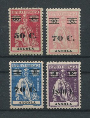 1931 - Afinsa nº 224/227. Ceres com sobretaxa. Série completa nova, COM CHARNEIRA (*) e goma original. Em boas condições.