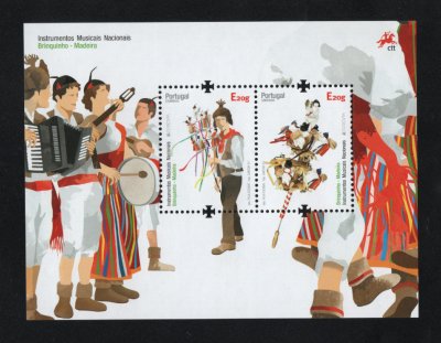 2014 - Bloco nº 507. Europa - Instrumentos Musicais Nacionais. Novo sem charneira. Em boas condições.