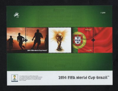 2014 - Bloco nº 510. 2014 FIFA World Cup Brasil. Novo sem charneira. Em boas condições.