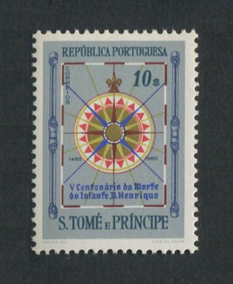 1960 - Afinsa nº 368. Infante D. Henrique. Selo de 10$00 novo SEM CHARNEIRA (**) e com goma original. Em boas condições.