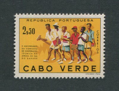 1960 - Afinsa nº 291. Comissão na Africa do Sul. Selo de 2$50 novo, SEM GOMA. Em boas condições.