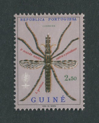 1962 - Afinsa nº 295. Erradicação do Paludismo. Selo de 2$50 novo SEM CHARNEIRA (**) e com goma original. Em boas condições.
