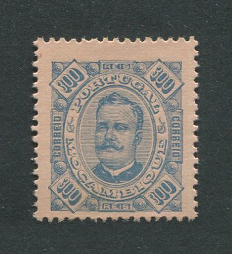 1893 - Afinsa nº 40. D. Carlos I. Selo de 300 reis novo sem goma. Em boas condições.