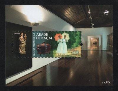 2016 - Bloco nº 544. Museus Centenários - Abade de Baçal. Novo sem charneira. Em boas condições.
