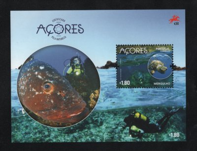 2016 - Bloco nº 554. Açores - Certificados pela Natureza. Novo sem charneira. Em boas condições.