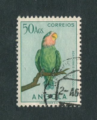 1951 - Afinsa nº 349. Aves de Angola. Selo de 50AGS usado. Em boas condições.