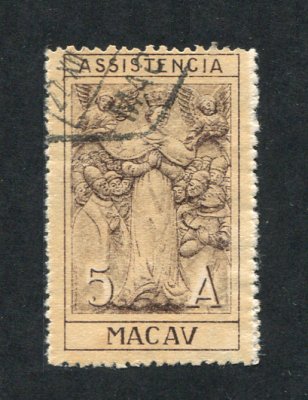 1931 - Imposto Postal nº 4. Assistência. Selo de 5a USADO. Em boas condições.