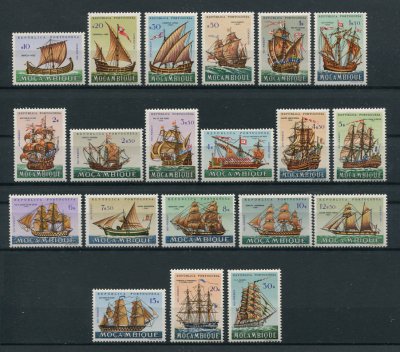 1963 - Afinsa nº 459/478. Barcos. Série completa nova SEM CHARNEIRA (**) e com goma original. Em boas condições.
