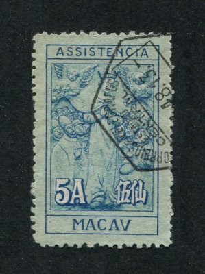 1940 - Imposto Postal. Afinsa nº 6. Nossa Senhora das Misericórdias. Selo de 5a usado. Em boas condições.