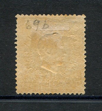 1894 - Afinsa nº 69b. D. Luis I com sobrecarga PROVISORIO e sobretaxa. Selo de 5a/30a/200r USADO. Denteado 13 1/2. Em boas condições.
