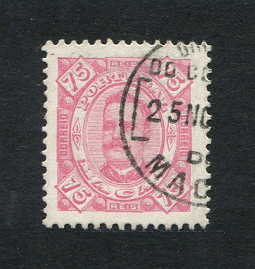 1893 - Afinsa nº 53. D. Carlos I. Selo de 75r USADO. Em boas condições.