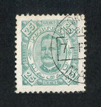 1893 - Afinsa nº 51. D. Carlos I. Selo de 25r USADO. Em boas condições.