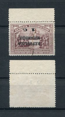 1913 - Afinsa nº 131a. 4º Cent. Descobrimento Mar. para a índia. Sobre África. Selo de 1c/10r USADO com traço de anulação à pena, efectuado pelos serviços dos correios na altura. Com CERTIFICADO DE PERITAGEM (CERTIFICATE). Em boas condições.